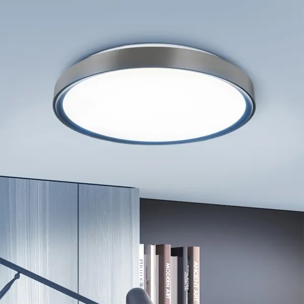 Brilagi-LED Dimmelhető FANCIA lámpatest LED/48W/230V 3000-6500K Ø 39 cm ezüst+távirányító