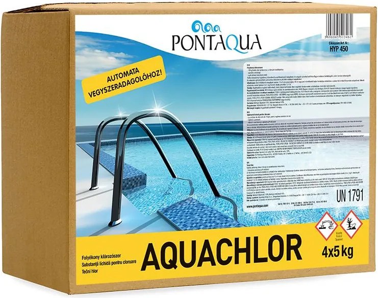 Aquachlor nagy kiszerelésű hipó vegyszeradagolóhoz 4x5 kg