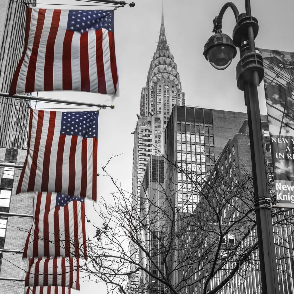 Poszter 70x70cm Chrysler Building New York 12, Assaf Frank