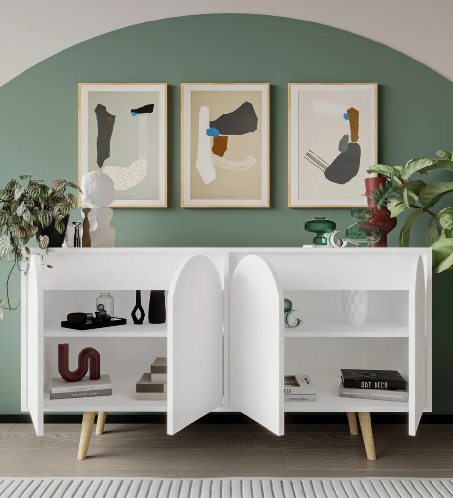 Venezia komód, fehér, 150 cm