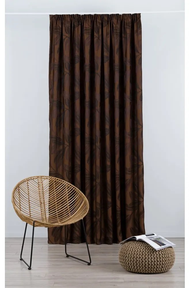 Sötétbarna függöny 210x245 cm Nydia – Mendola Fabrics