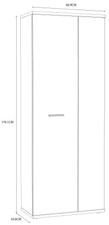 Komód/Cipősszekrény SIMO fehér/taupe