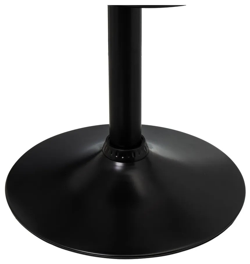 Fekete bőr utánzat állítható magasságú bárszék szett 2 db-os (ülésmagasság 72 cm) – Casa Selección