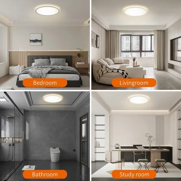 Brilagi - ULTRA SLIM LED fényerőszabályozható lámpatest LED/18W/230V Ø 30 cm fehér + távirányító