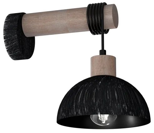 Fali lámpa ERIK 1xE27/60W/230V barna/fekete