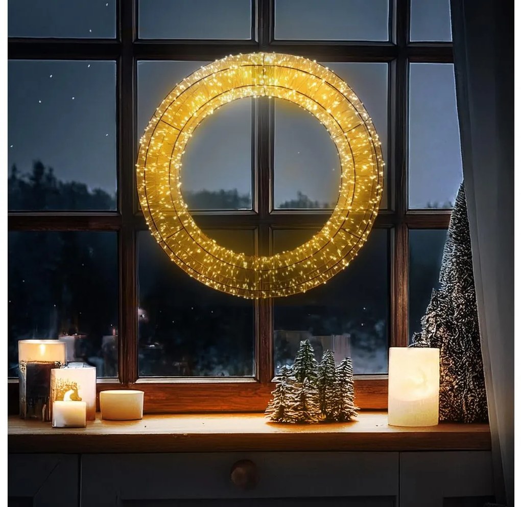 Brilagi - LED kültéri karácsonyi dekoráció LED/6W/230V IP44 50 cm koszorú