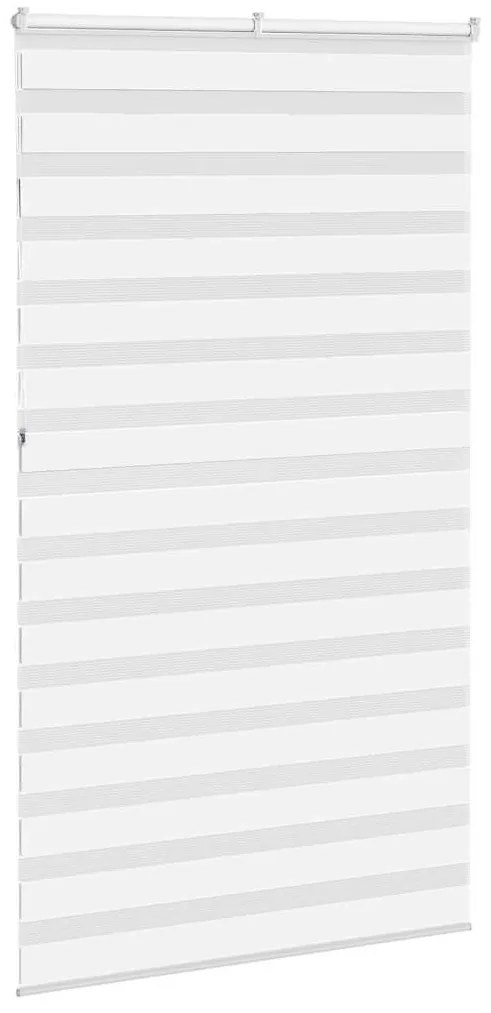 zebrafüggönnyel fehér szövetszélesség 130,9 cm poliészter