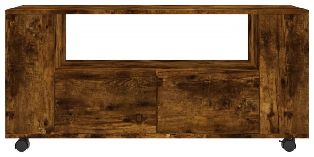 füstös tölgy színű szerelt fa TV-szekrény 102x34,5x43 cm