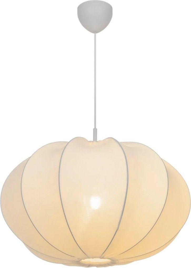 Nordlux Aeron 60 függeszték, fehér, textil, átmérő 60 cm, E27