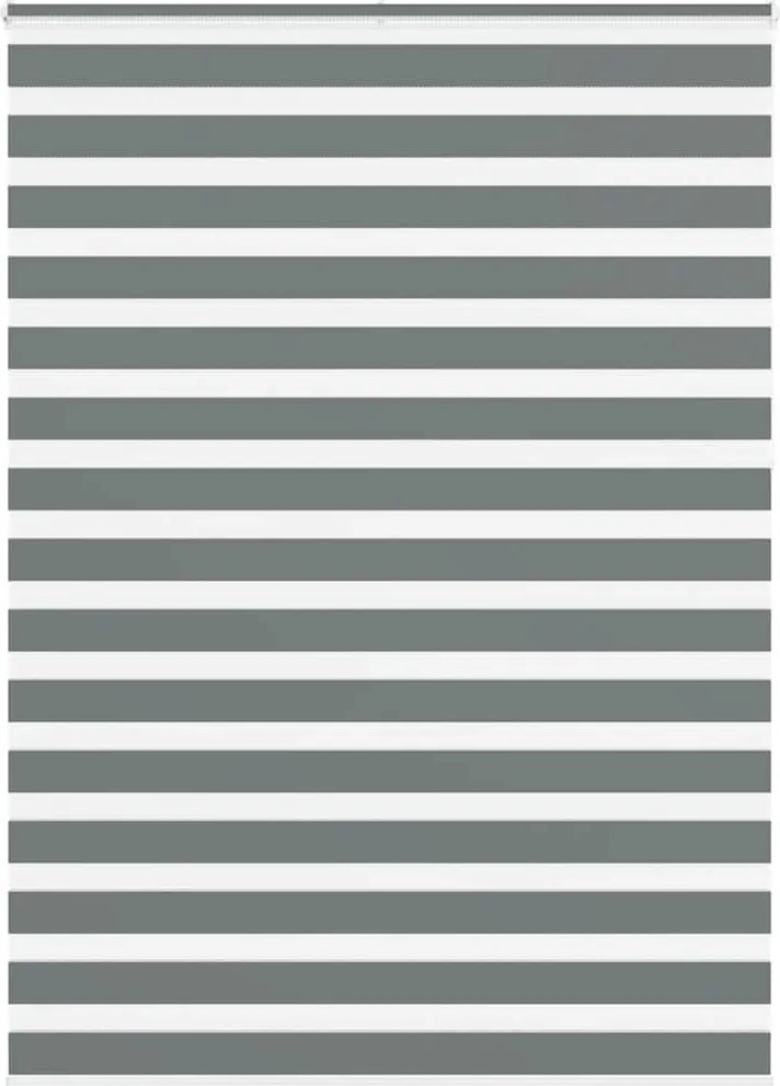 vidaXL zebrafüggönnyel sötét szürke szövetszélesség 150,9cm poliészter