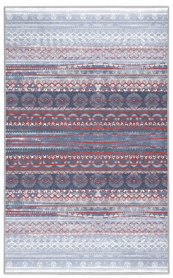 Lila-szürke mosható szőnyeg 80x150 cm Vintage Stripe – Mila Home