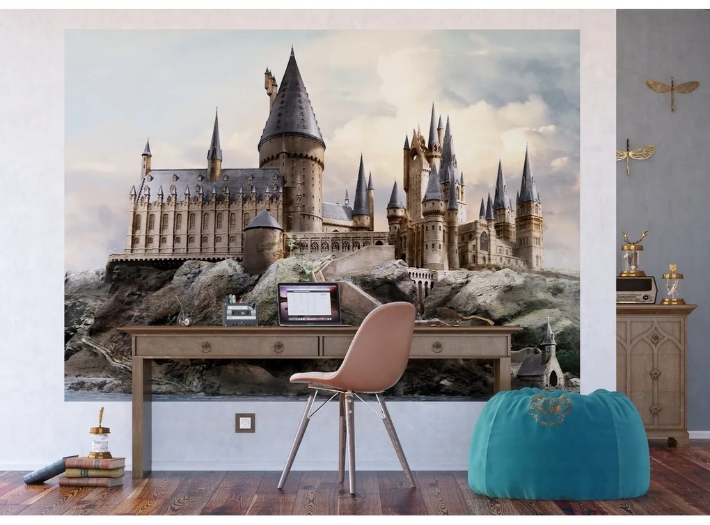Gyerek fotótapéta Harry Potter Roxfort 252 x 182cm, 4 részes