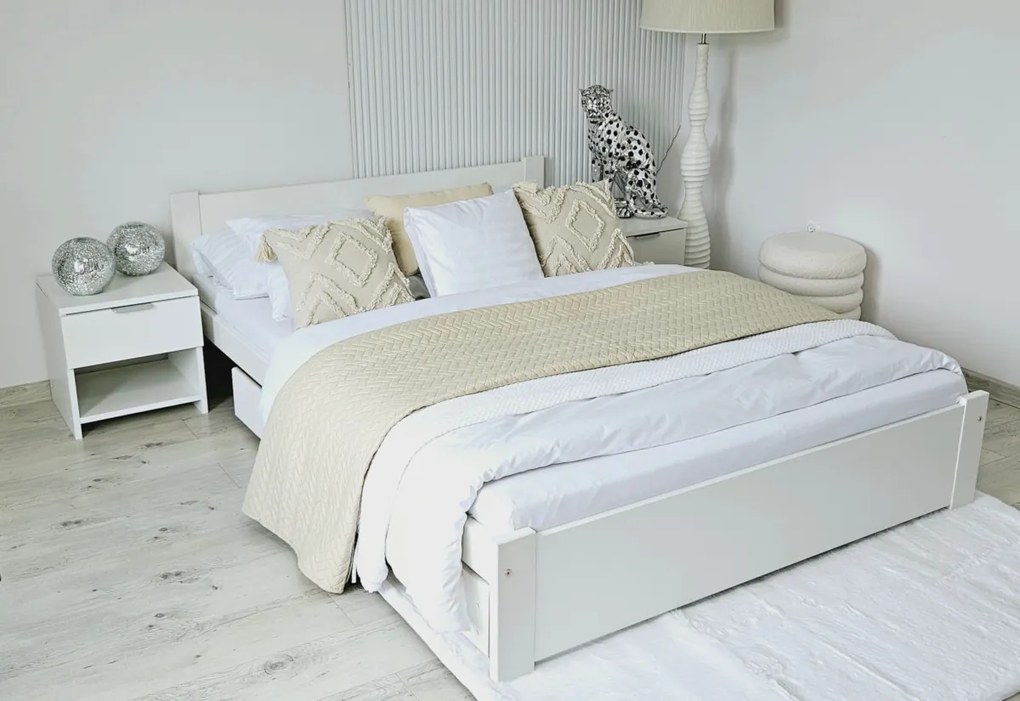 LAPIS ágy + matrac + ágyrács AJÁNDÉK, 180x200, sonoma