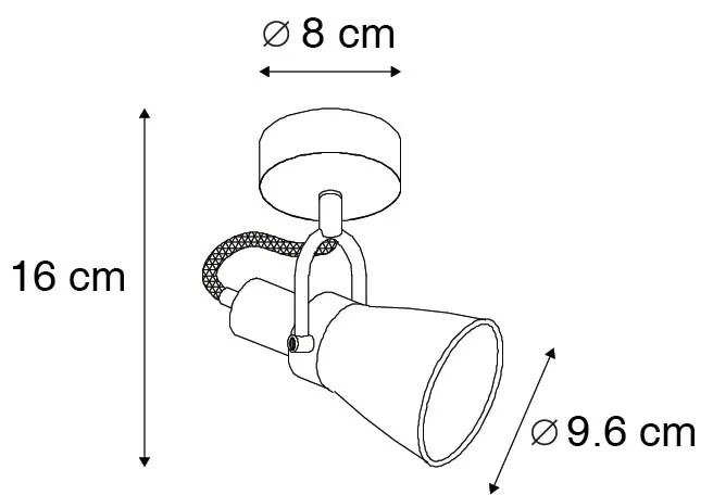 Klasszikus reflektor réz - Jos 1