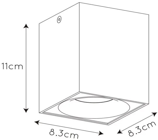 Lucide 09913/05/36 - LED állítható spotlámpa BENTOO 1xGU10/5W/230V szürke