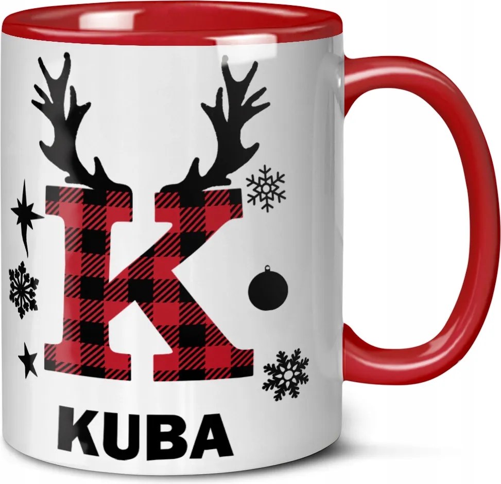 Karácsonyi Bögre Saját Névvel Nyomott Mintával Gyönyörű Nyomat Ünnep Neve