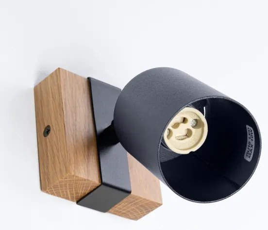 Sollux SL.1343 - Fali spotlámpa FAGER 1xGU10/10W/230V fekete