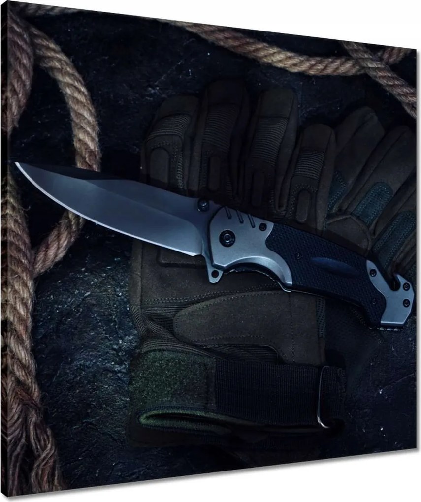 Vászonkép 60x60 Taktikai túlélő kés
