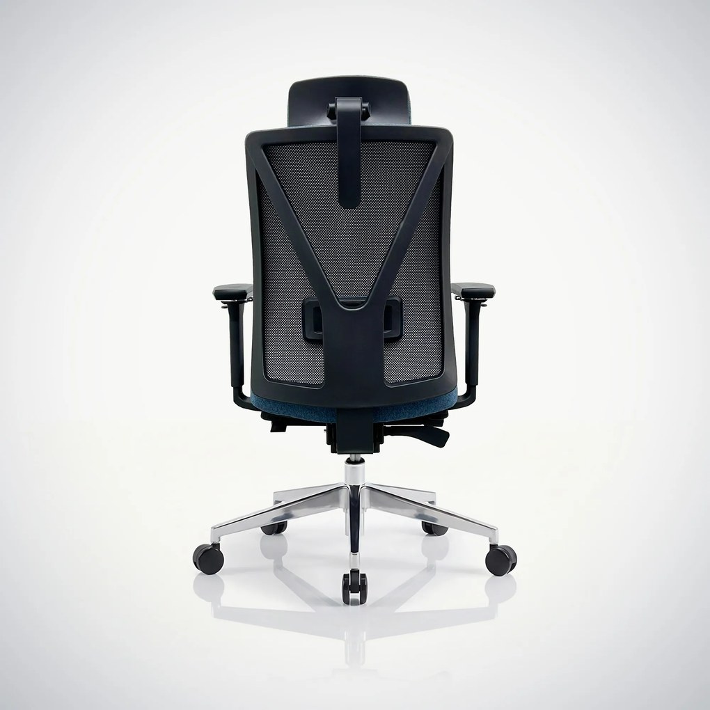Ergonómikus, forgó irodai szék, sötétkék: VECTOR