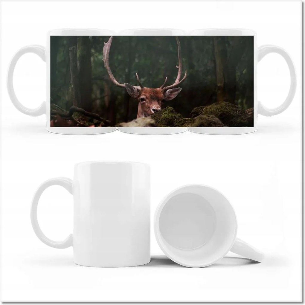 Szarvas mintás bögre Szarvas felszarvazott