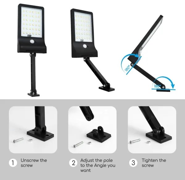 Aigostar - LED dimmelhető napelemes lámpa s érzékelővel 2,3W 5,5V IP65 + DO