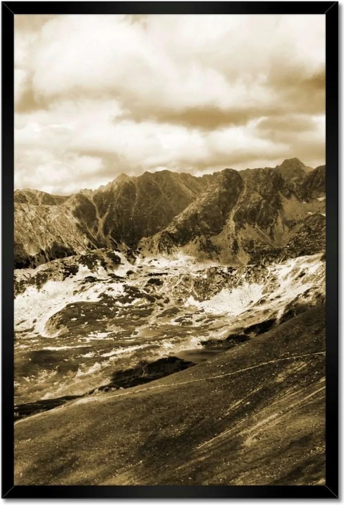 Poszterek keretben 40x60 Tátra Lengyel hegyek Kilátás