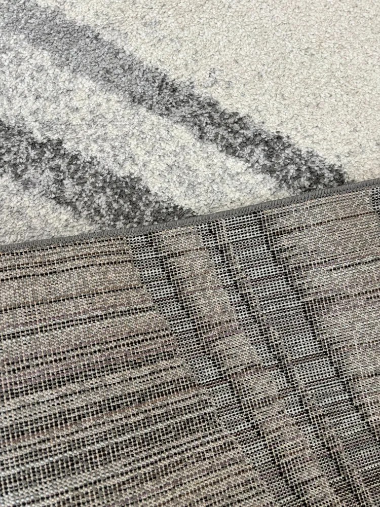 Nora 6038 szürke modern szőnyeg 60 cm-es szett