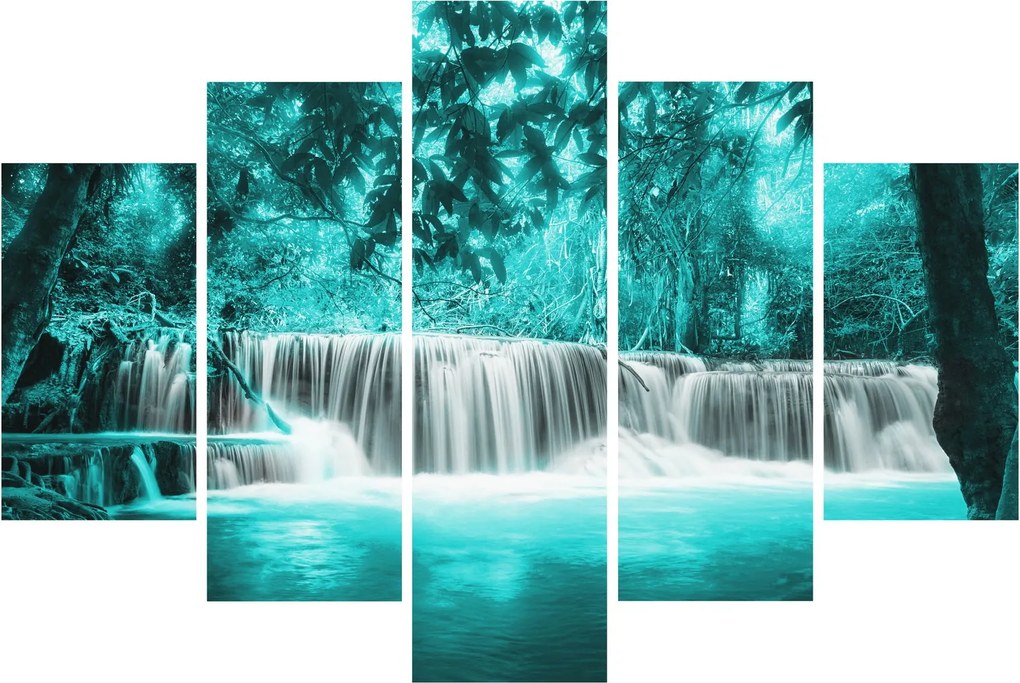 Kép - Kék vízesés (150x105 cm)