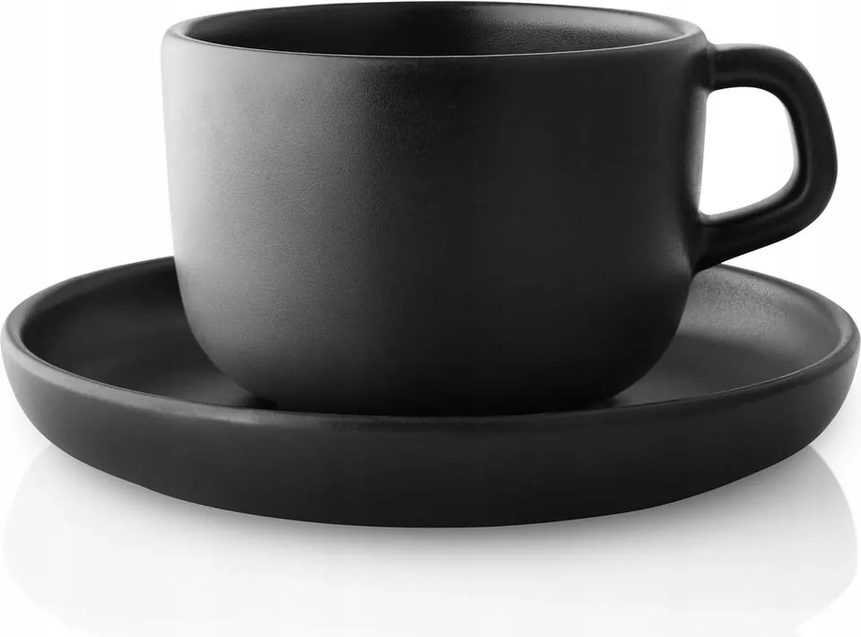 Eva Solo Nordic Kitchen Kávéscsésze csészealjjal 200 ml 4 db Fekete