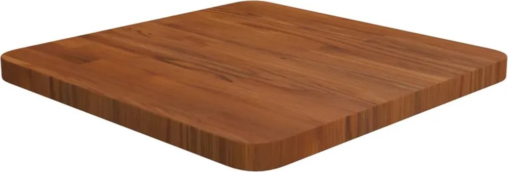 vidaXL sötétbarna kezelt tömör tölgyfa négyzet asztallap 40x40x2,5cm