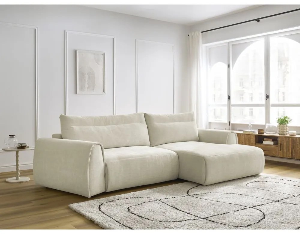 Bézs sarokkanapé Aden – Bobochic Paris