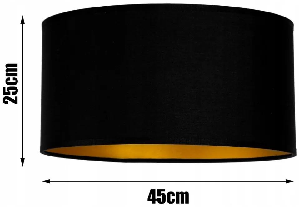 Glimex Abazur állólámpa fekete arany 1xE27 (GA0015)