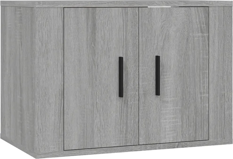 vidaXL szürke sonoma színű fali TV-szekrény 57 x 34,5 x 40 cm