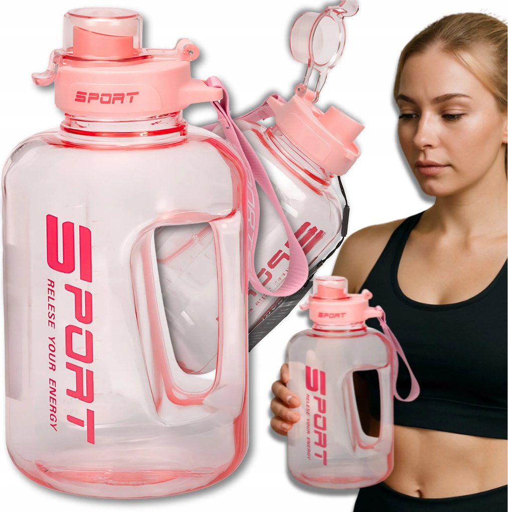 Tressari nagy motivációs kulacs 1700ml kulacs szivárgásmentes Bpa Mentes