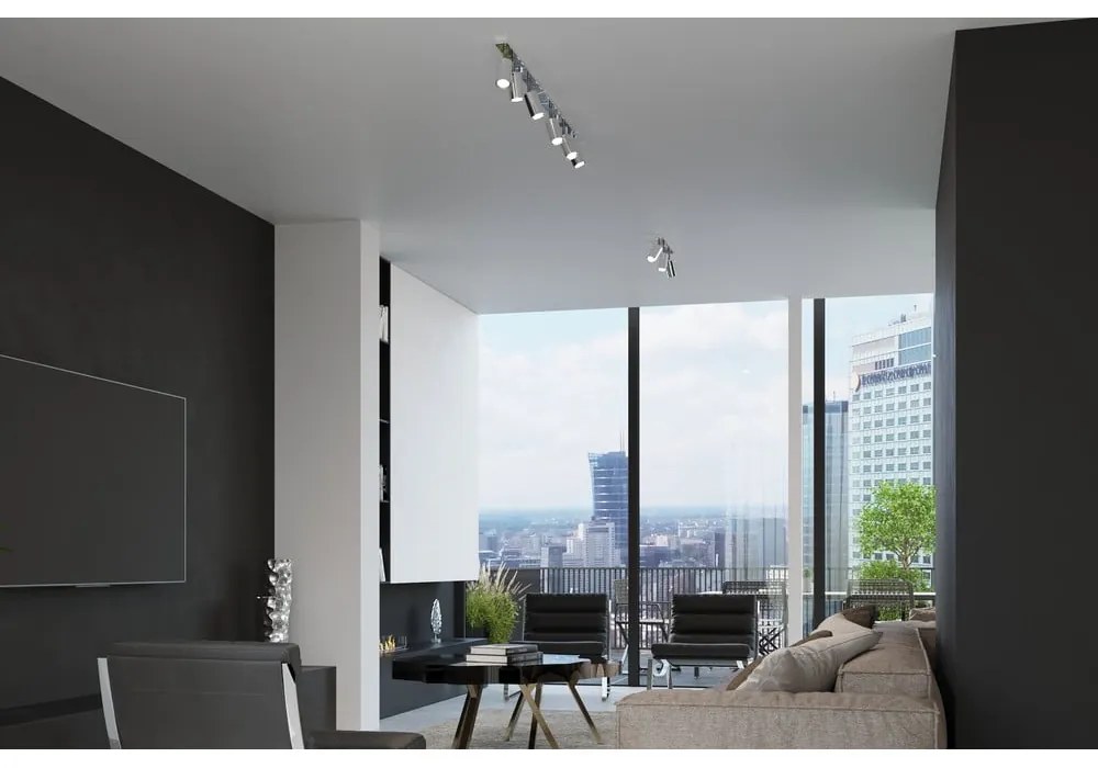 Etna 4L ezüstszínű mennyezeti lámpa - Sollux