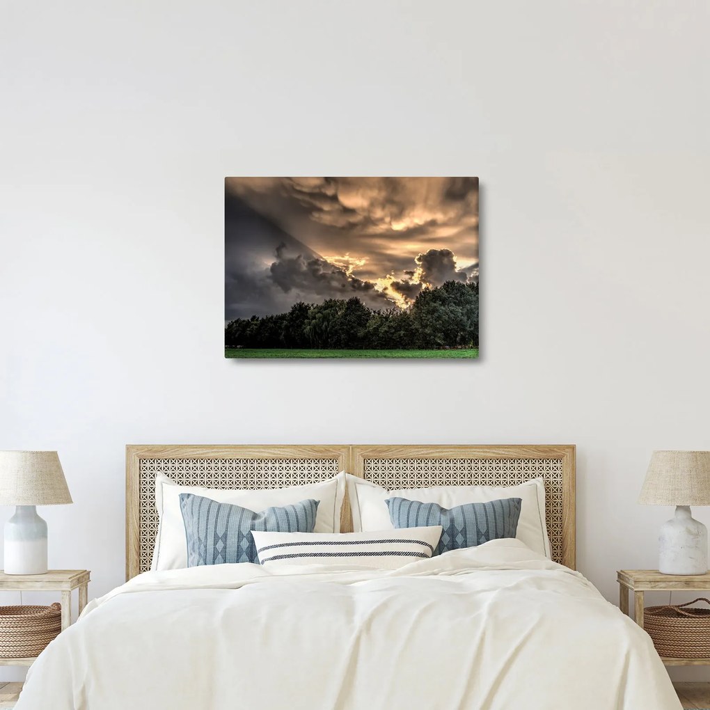 A felhők és az erdő képe (70x50 cm)
