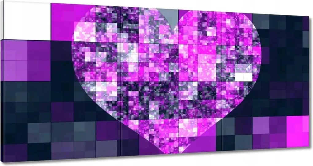 Festmények 180x90 Szív alakú mozaik