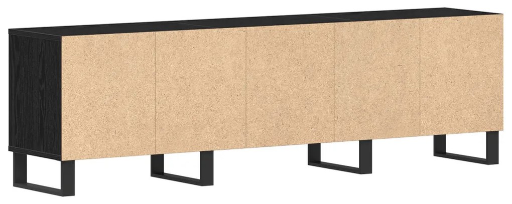 TV Szekrény Fekete Tölgy 150x30x44,5 cm Műanyag