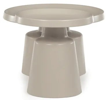 Szürke Fém Dohányzóasztal 69×69×43 cm. CT-F4114 CSM