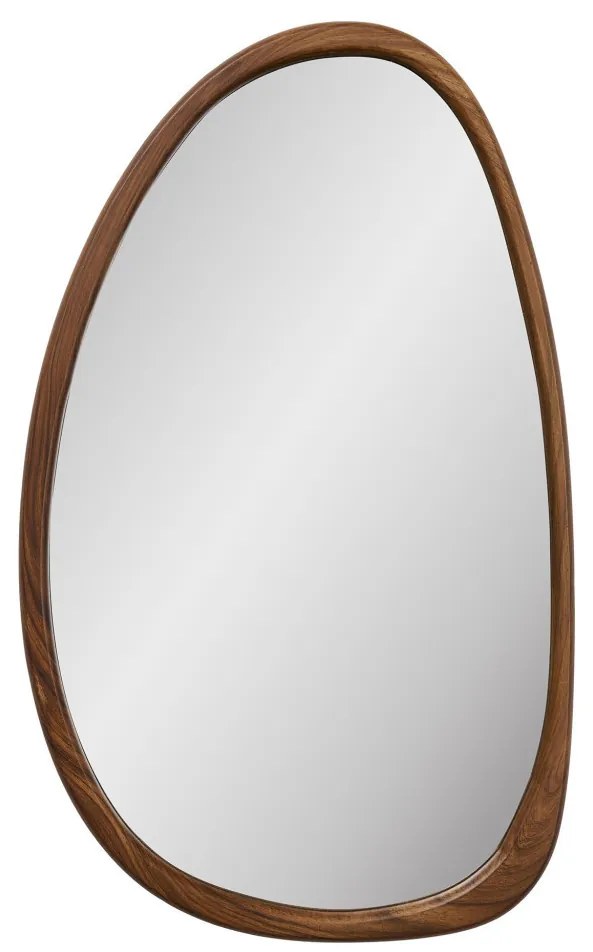 Luxon tükör organikus forma, fa hatású, 38,5x64,5 cm