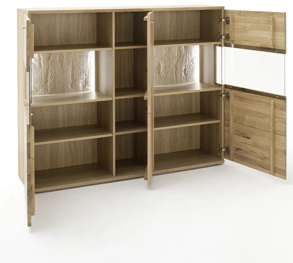 SANTORI T05 Széles Üveges tároló 3 ajtós 150cm
