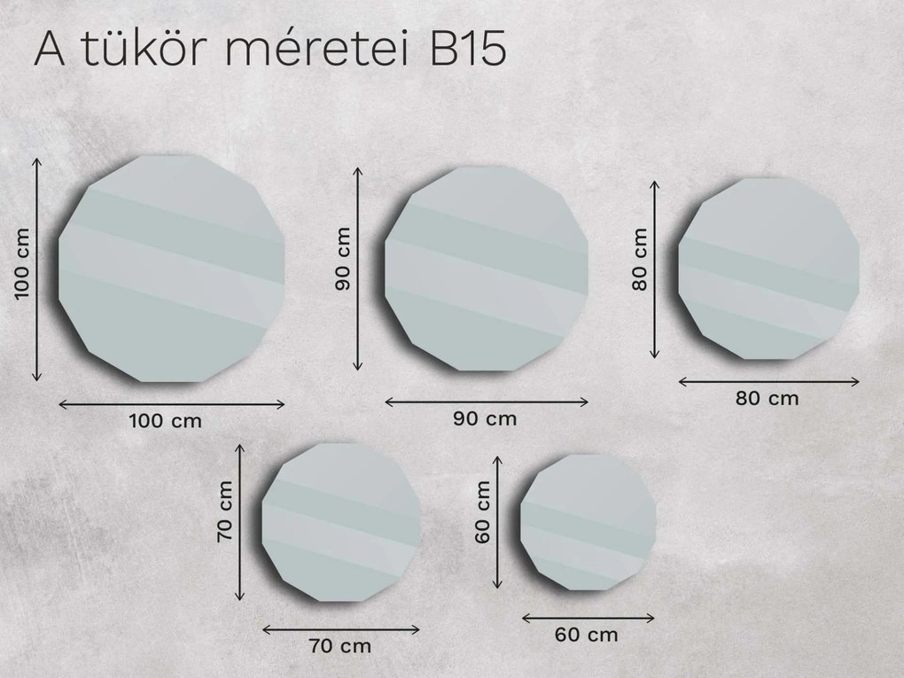 Base tükör B15 60×60