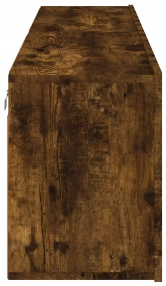 2 db füstös tölgy színű fali TV-szekrény 80 x 30 x 41 cm