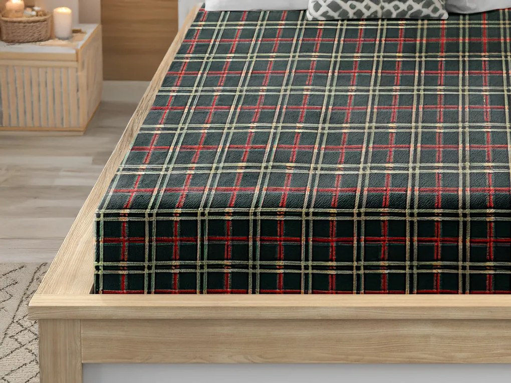 Mikroplüss lepedő GLENMOORE 90x200 cm zöld