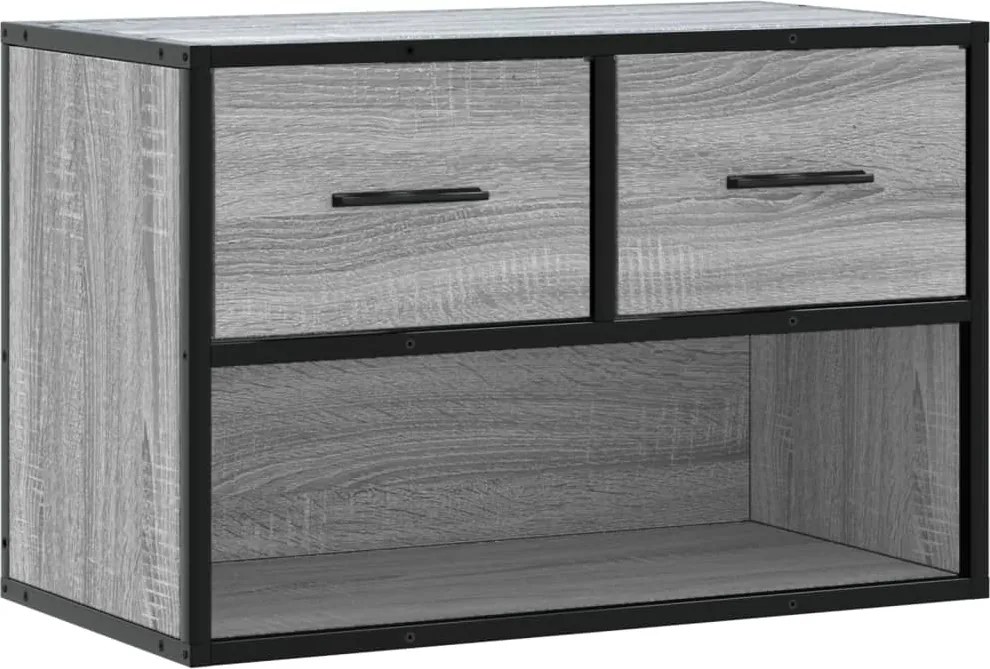 vidaXL szürke sonoma színű szerelt fa TV-szekrény 60 x 31 x 39,5 cm