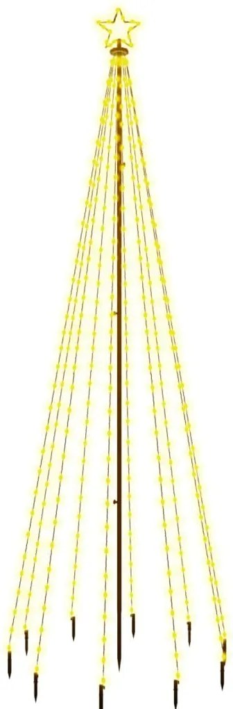 vidaXL meleg fehér fényű karácsonyfa tüskével 310 LED-del 300 cm