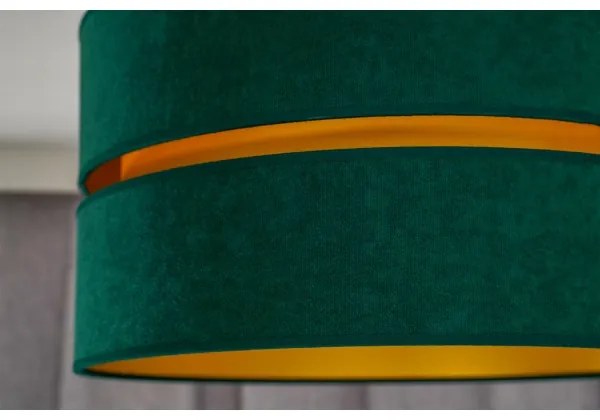 Duolla - Felületre szerelhető csillár DUO 1xE27/15W/230V átm. 40 cm zöld/arany