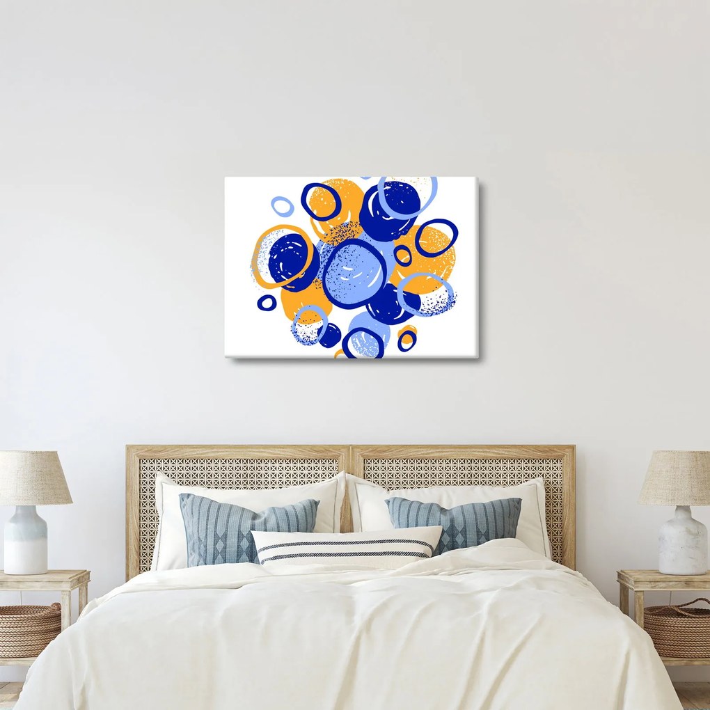 Kép - Világos motívum körökkel (70x50 cm)