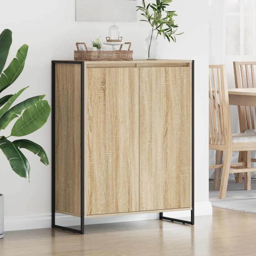 Cipőszekrény tárolóval ajtóval Sonoma 79 x 36 x 100 cm Faanyag