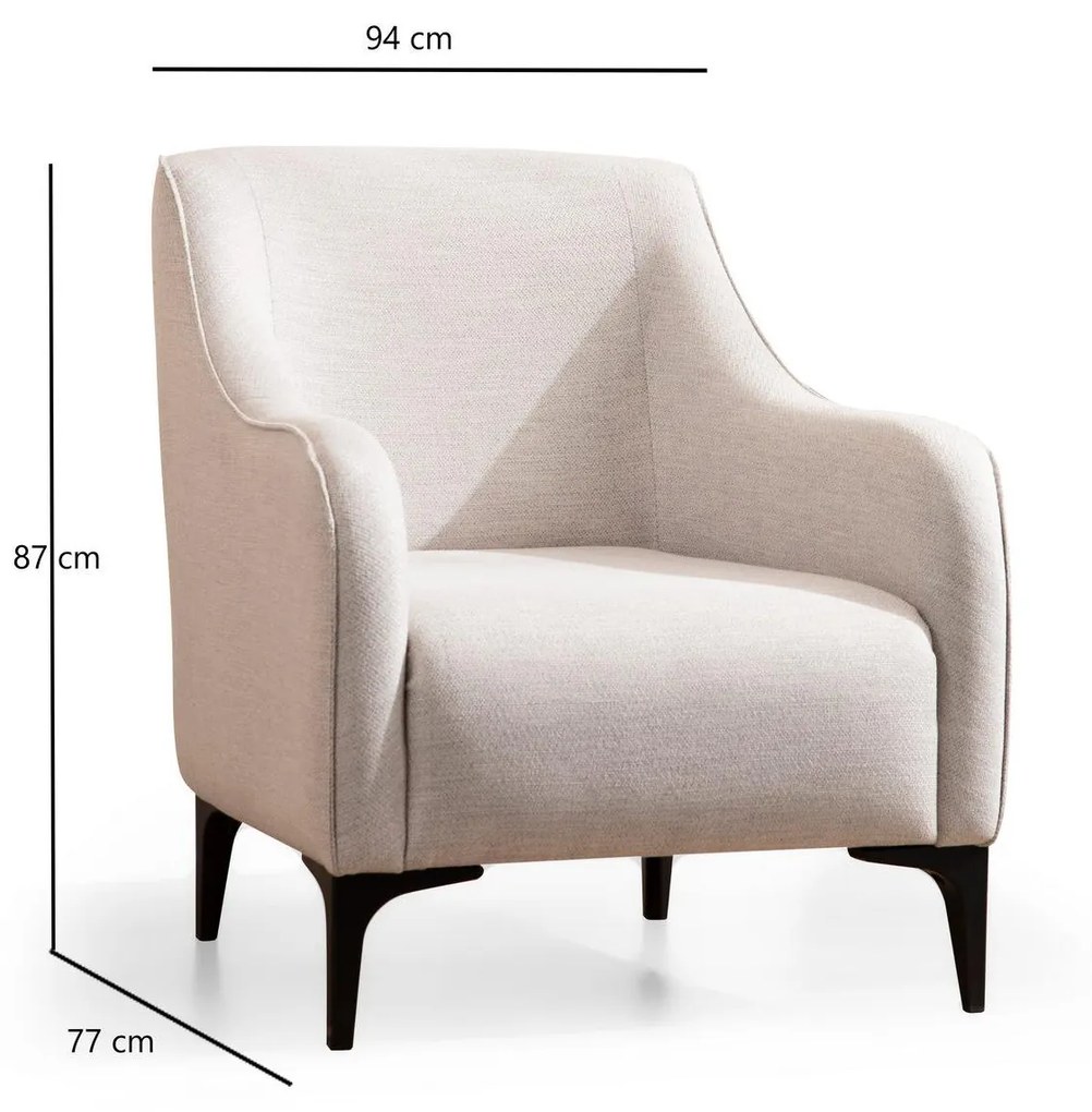 Fotel Belasemma (fehér + fekete). 1106482